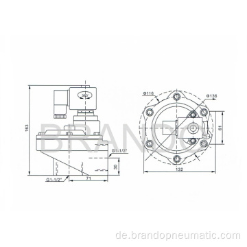 ASCO SCG353A043 Typ 3/4 Zoll Pulse-Jet-Ventil